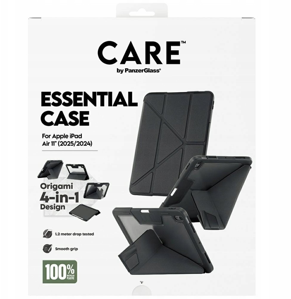 Mbulesë PanzerGlass CARE Essential Case, për iPad Air 11" 2024 2025, TPU, e zezë