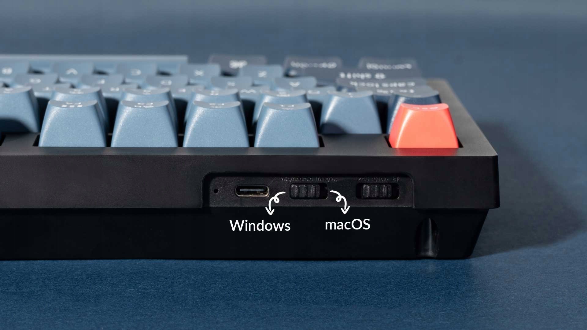 Tastierë mekanike Keychron V5 Max, wireless, RGB, Gateron Jupiter Red, e zezë