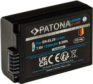 Bateri për kamera Patona Platinum EN-EL25, 7.6V 1250mAh, USB-C, e zezë