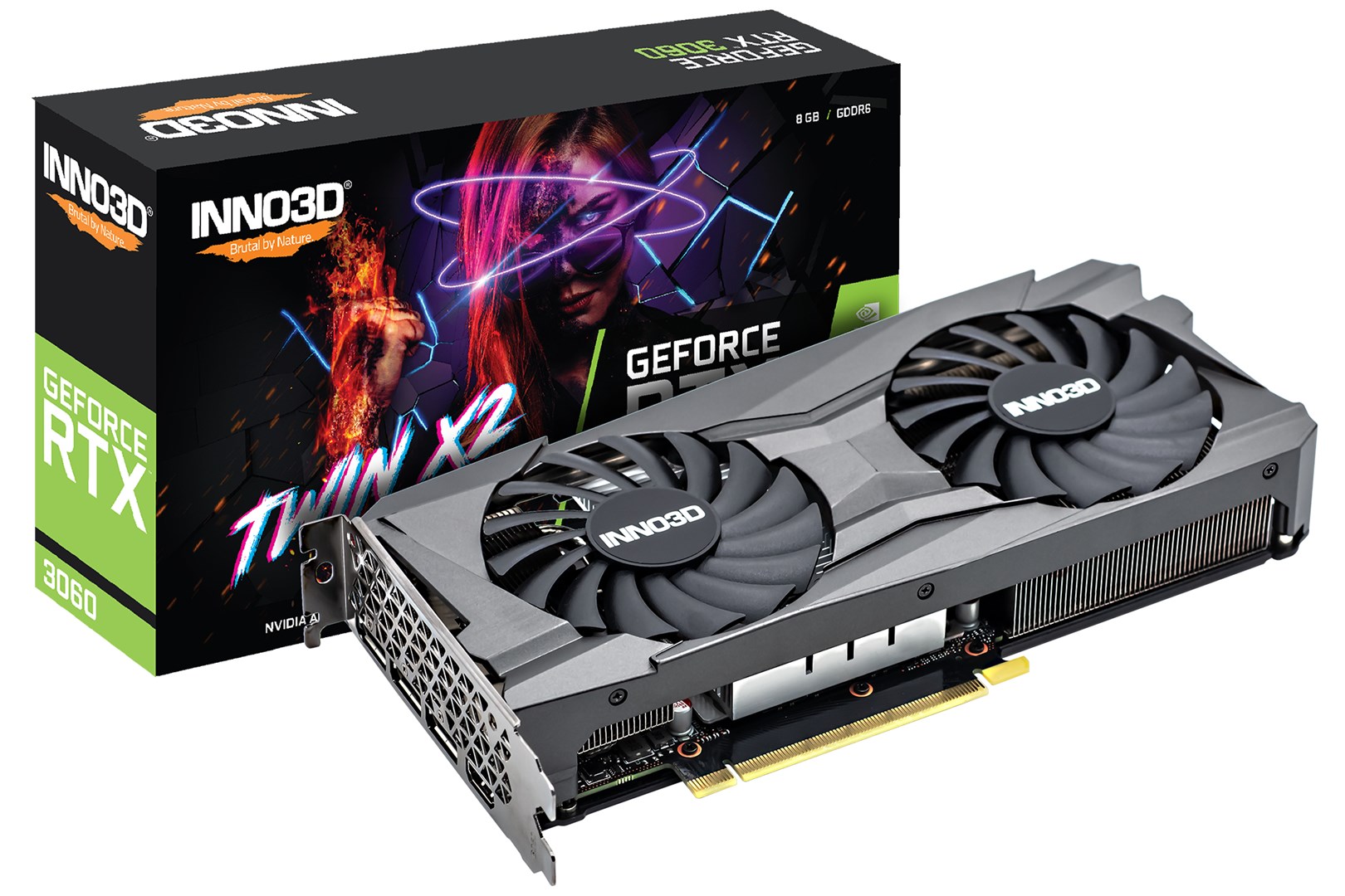 Kartelë grafike Inno3D GeForce RTX 3060 Twin X2 OC LHR 8GB GDDR6