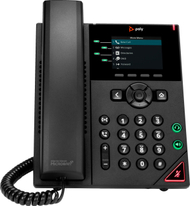 Telefoni IP HP VVX 250, 4 linja, zë HD, i zi
