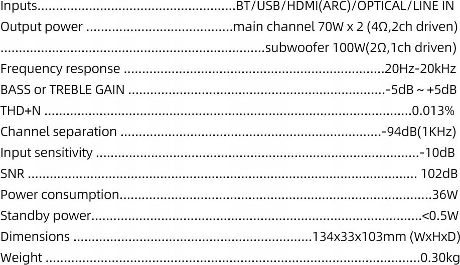 Amplifikator audio S.M.S.L A50Pro, 2.1 kanale, 100W, Bluetooth 5.0, i zi