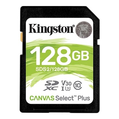 Kartë e memories Kingston Canvas Select Plus, SDXC, 128 GB, Class 10