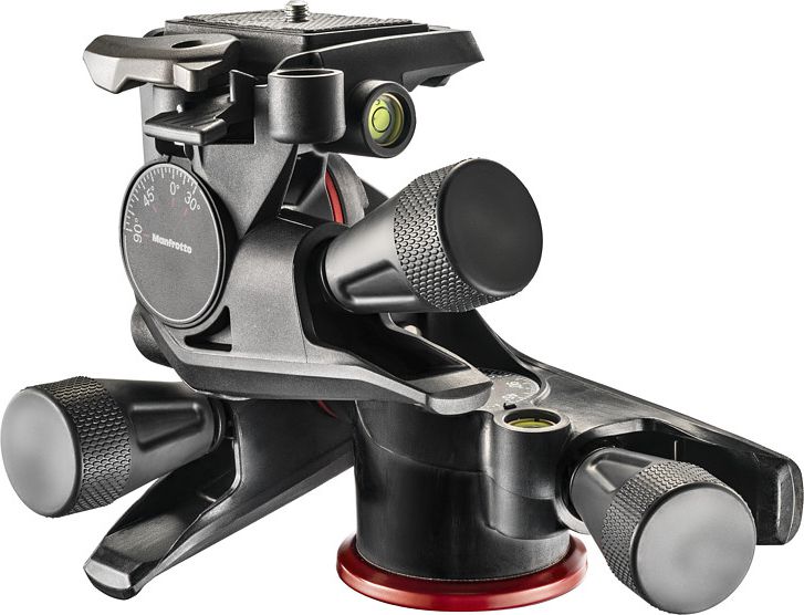 Глава за статив Manfrotto X-PRO Geared 3-Way MHXPRO-3WG, со плочка RC2, црна боја
