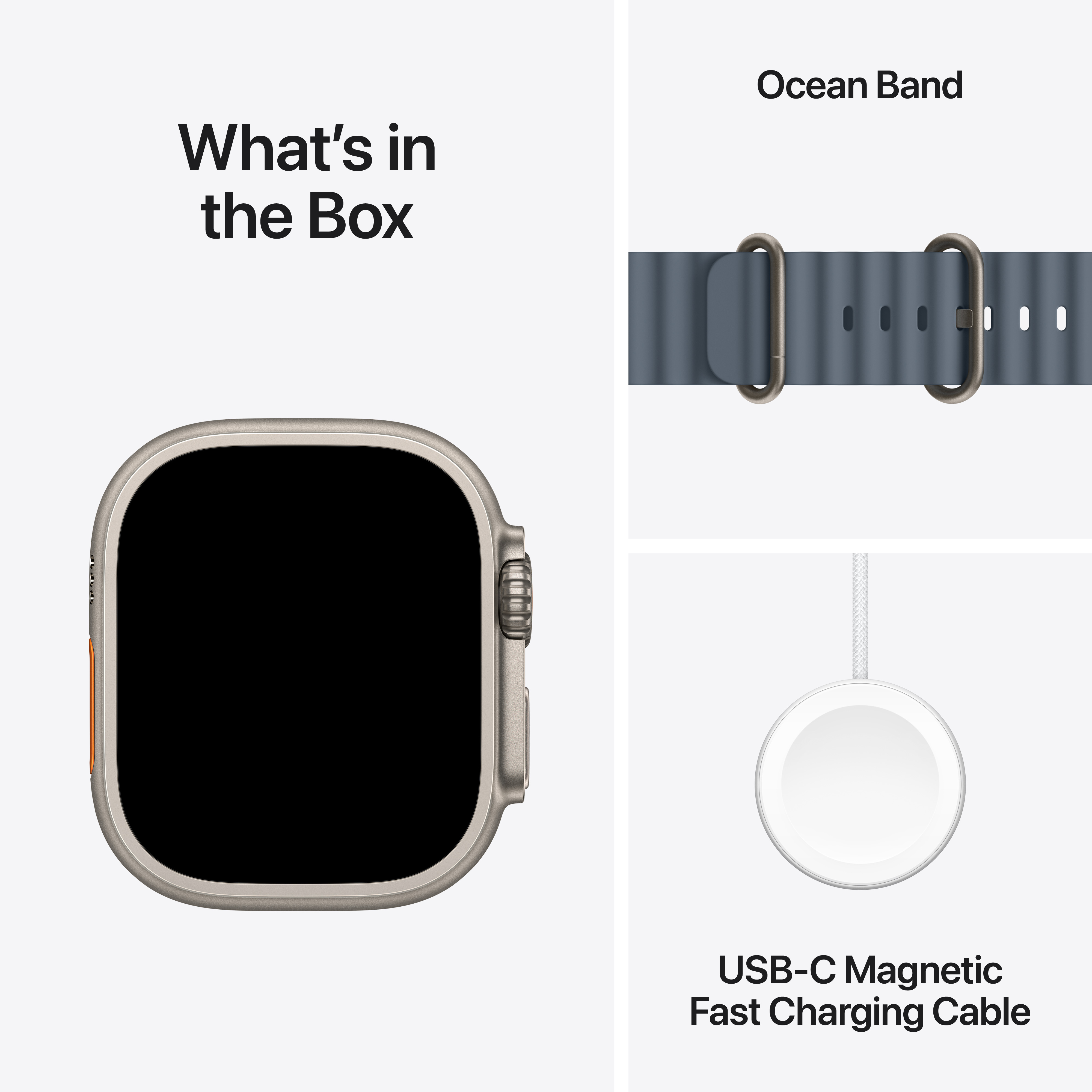 Apple Watch Ultra 3 Cellular 49mm Natural Titanium Case with Anchor Blue Ocean Band