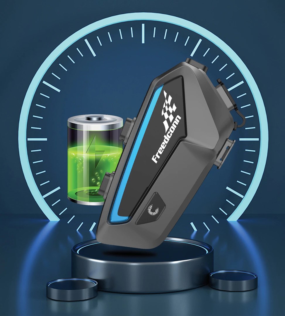 Kufje për motoçikletë FreedConn FX, Bluetooth, të zeza