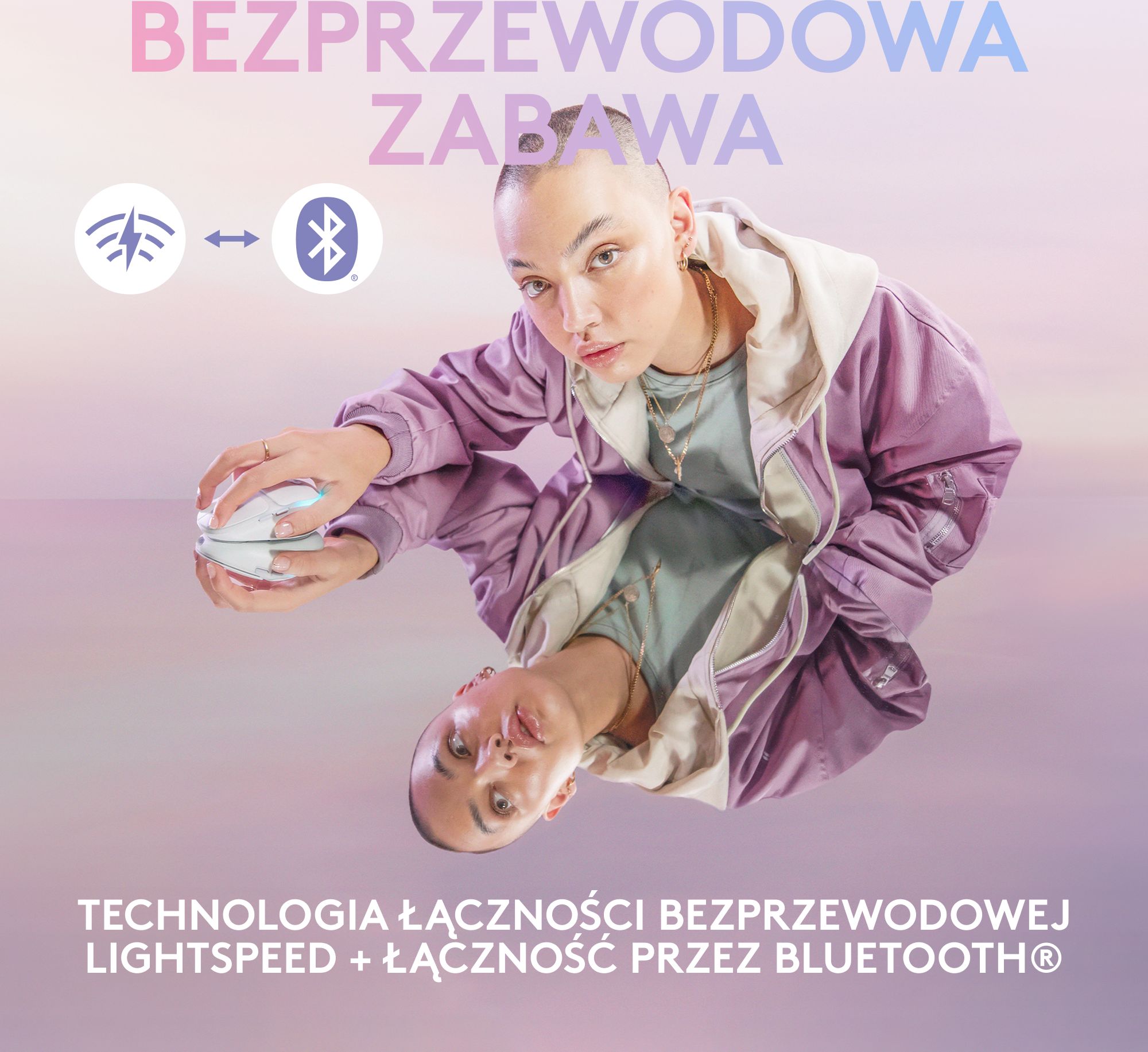 Maus gaming Logitech G705, wireless, RGB, optik