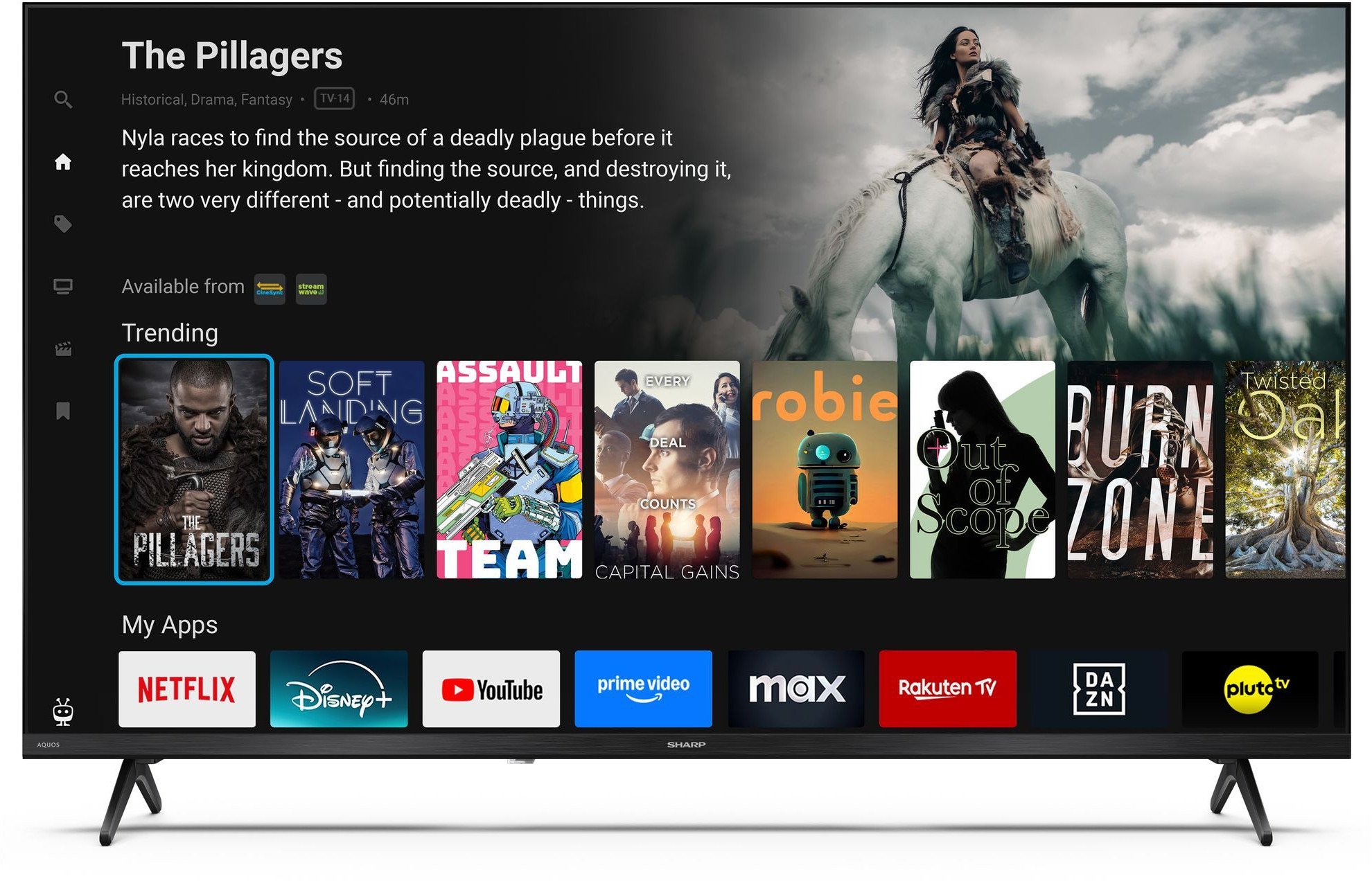 Televizor Sharp 43HE2445E, 43", Full HD Smart LED, i zi