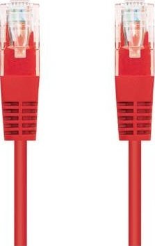 Kabllo rrjeti C-TECH Patchcord Cat5e, UTP, 5m, e kuqe