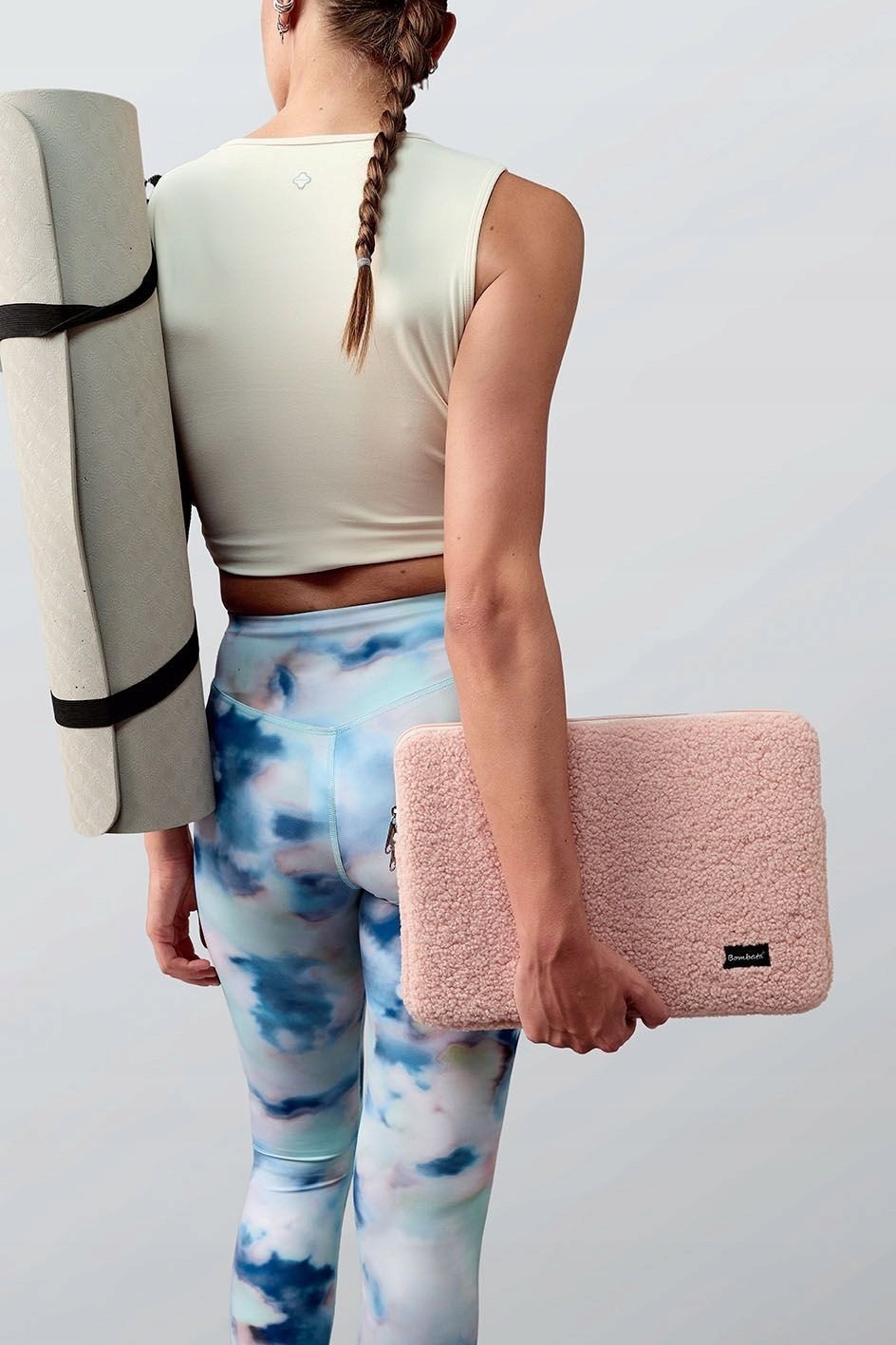 Çantë laptopi Bombata Teddy, 13-14", rozë