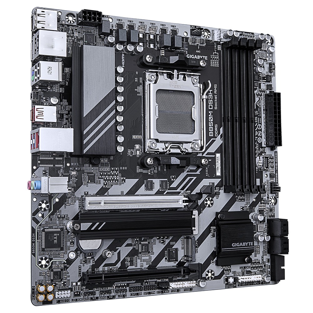 Pllakë amë Gigabyte B850M DS3H, Micro-ATX, AM5, DDR5 8200 MT/s, e zezë