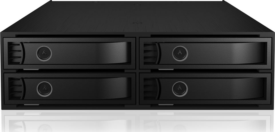 Tray rack disqesh Icy Box IB-2242U2K, 4x 2.5" U.2 NVMe SATA SAS, Mini SAS SFF-8643, i zi