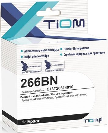 Bojë printeri Tiom Ink për Epson 266BN C13T26614010, 6ml, e zezë