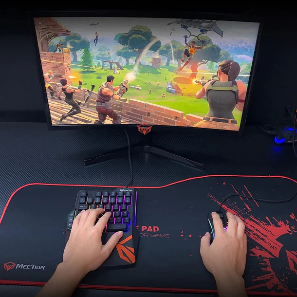 Tastierë One-Hand Meetion KB015, RGB ,GAMING