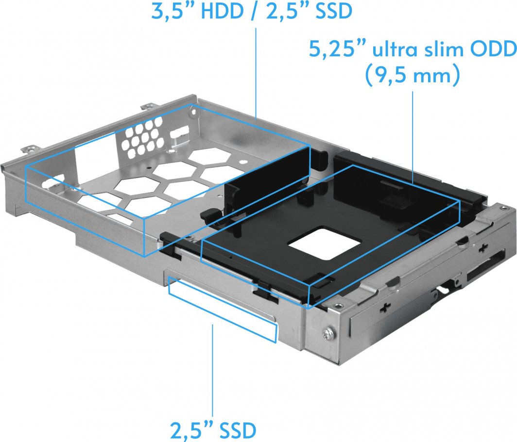 Куќиште за компјутер Chieftec Uni BE-10B-300, Small Form Factor