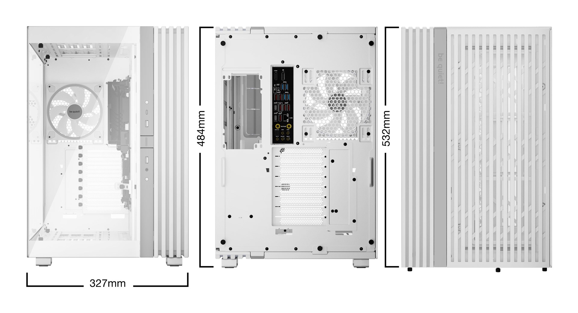 Kasa PC Be Quiet Light Base 900 FX, full tower E-ATX, ARGB, e bardhë
