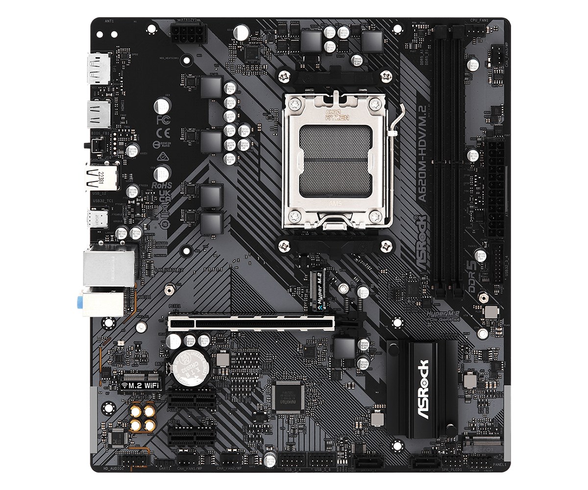 Pllakë amë Asrock A620M-HDV/M.2 AMD A620 Socket AM5 micro ATX