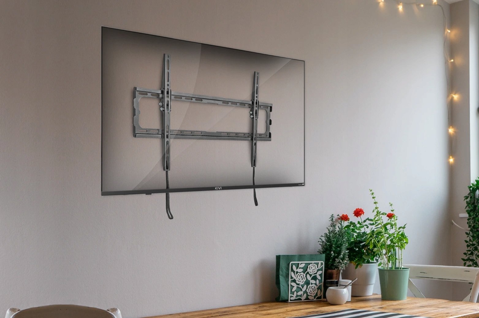 Mbajtëse muri TV KIVI BASIC-44T, 32-70", deri 45kg, e zezë