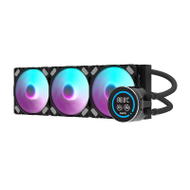 Ftohës uji CPU DarkFlash DN360D, 360mm AIO, ARGB, ekran LCD, i zi