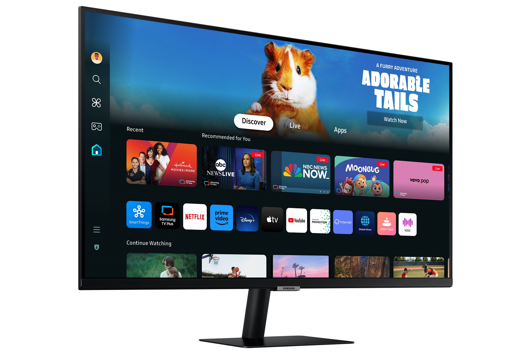 Monitor Samsung Smart M5 LS32DM500EUXDU, 32", VA, FHD, i zi