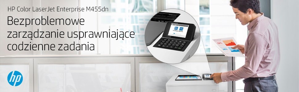 Printer laser ngjyrë HP Color LaserJet Enterprise M455dn, A4, rrjetë, i bardhë