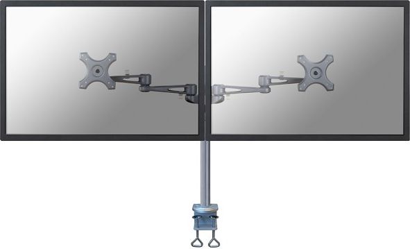 Mbajtëse tavoline Neomounts për dy monitorë, 10" - 27"