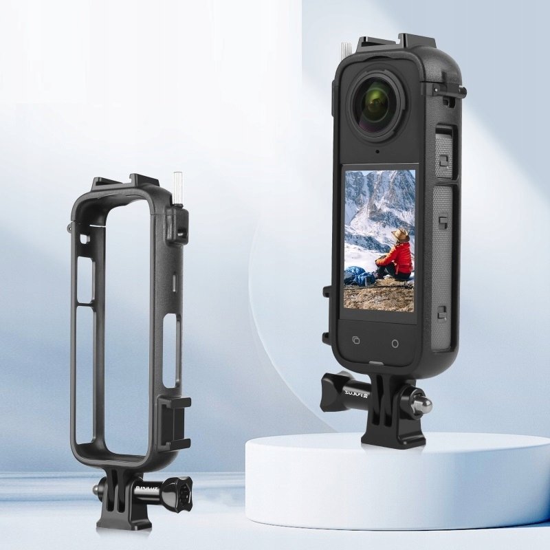 Kornizë montuese Puluz për Insta360 X4, 2x ISO, e zezë