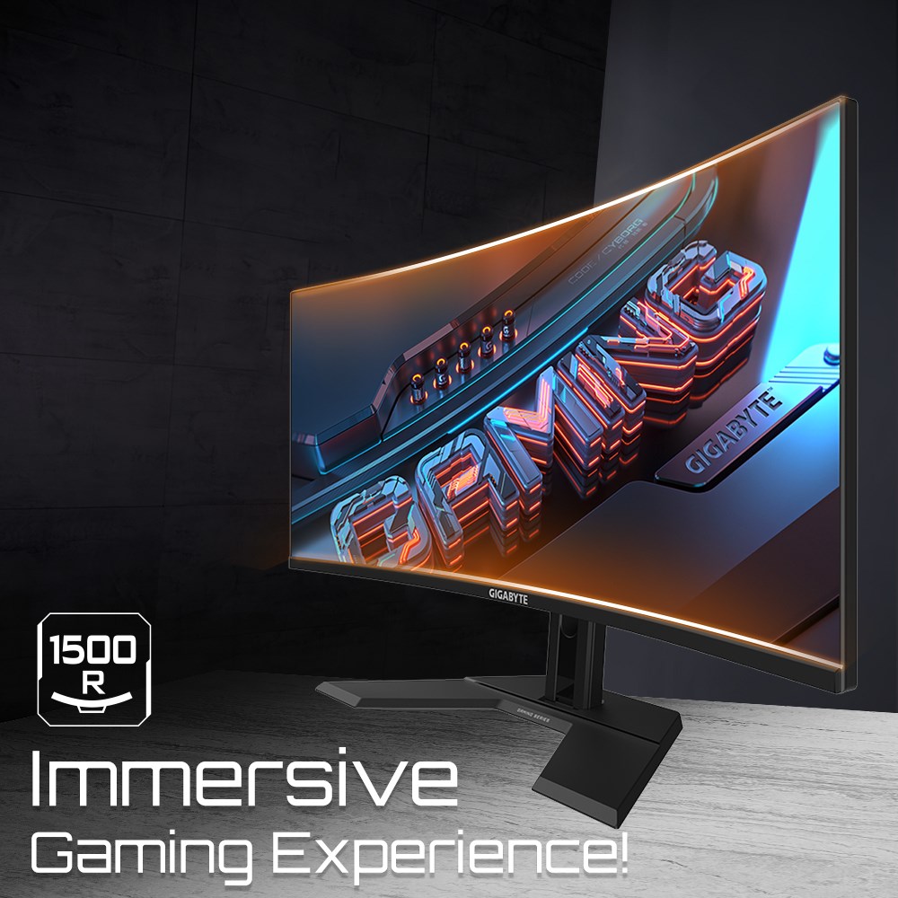 Monitor gaming i harkuar GIGABYTE GS34WQC, 34", WQHD 3440 x 1440, 120Hz, i zi