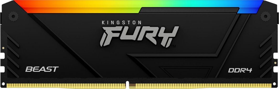 Memorie Kingston Fury Beast RGB, DDR4, 16 GB, 3733 MHz, CL19, KF437C19BB12A/16