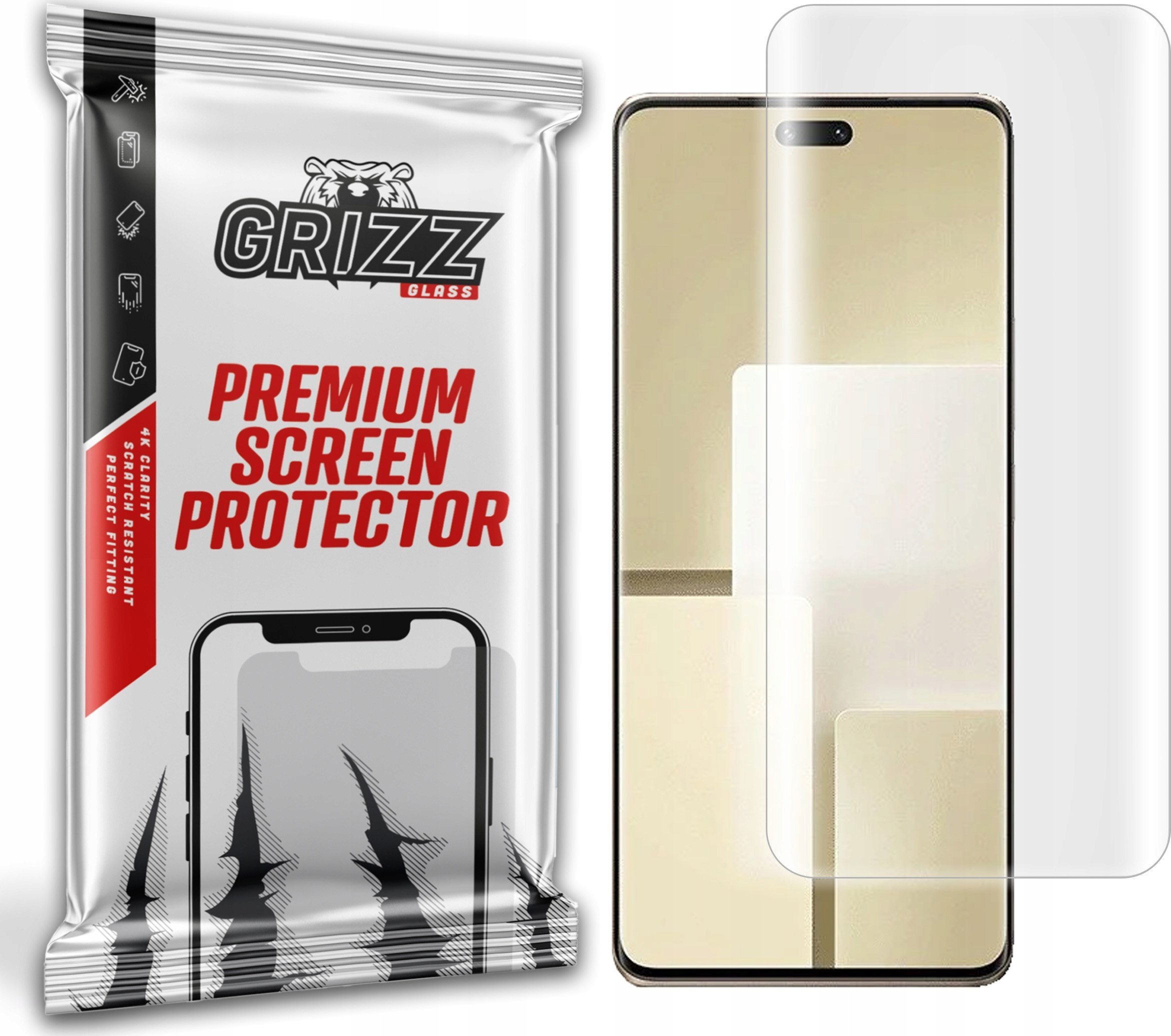 Folie mbrojtëse GrizzGlass Hydrofilm për Xiaomi Civi 3, hidrogel, transparente