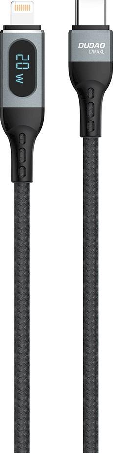Kabllo Dudao USB-C - Lightning, e zezë