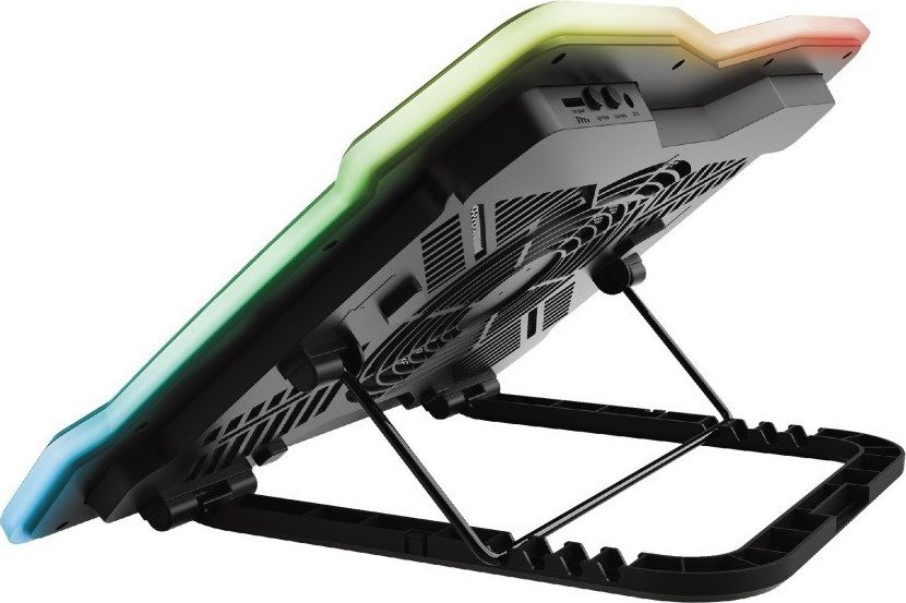 Stendë ftohëse për laptop Trust GXT 1126 Aura, 17.3", ventilator 200 mm, me drita RGB