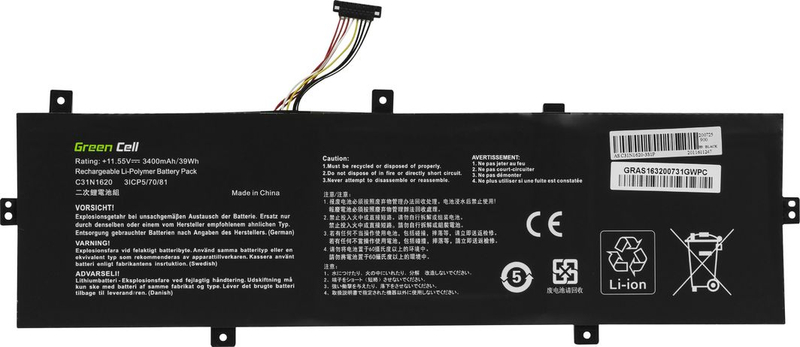 Bateri për laptop Green Cell C31N1620 për Asus ZenBook UX430 UX430U UX430UA UX430UN UX430UQ