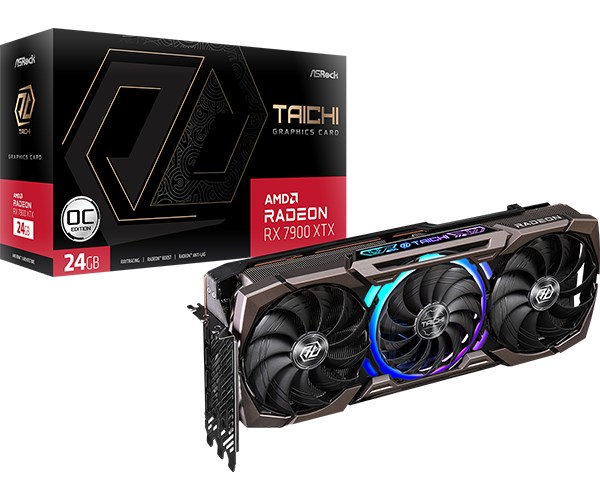 Kartë grafike ASRock AMD Radeon RX 7900 XTX, 24 GB GDDR6, 7900XTX