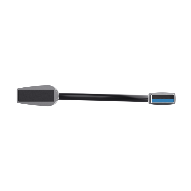 Hub USB Trust Halyx, 4 porta USB A, USB 3.2 Gen 1, i zi gri