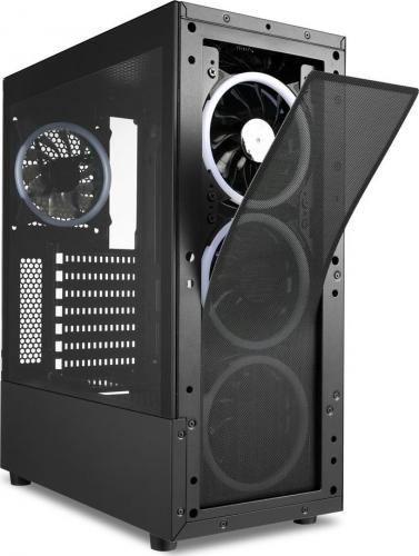 Kasë Sharkoon TK5M RGB, e zezë