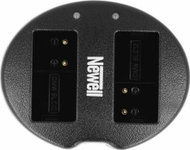 Полнач за батерии Newell SDC-USB, двоен канал, за DMW-BLC12, црн