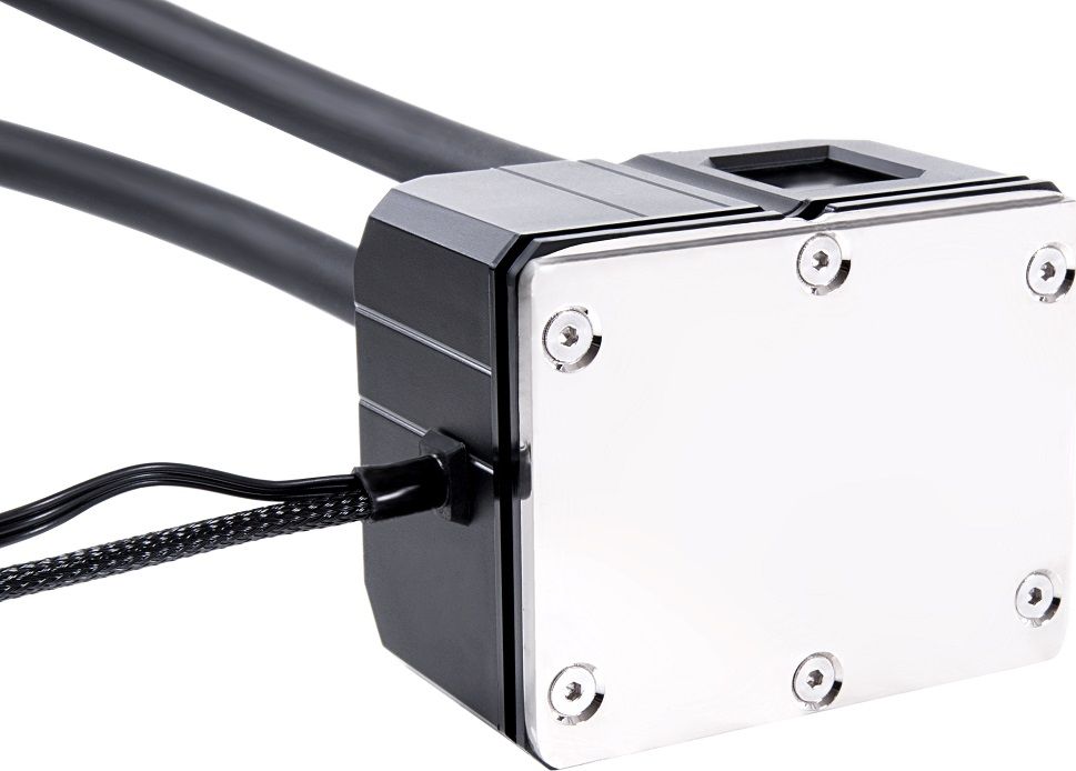 Ftohës uji për CPU Alphacool Eisbaer Pro Aurora 360, radiator 360 mm, ARGB, i zi