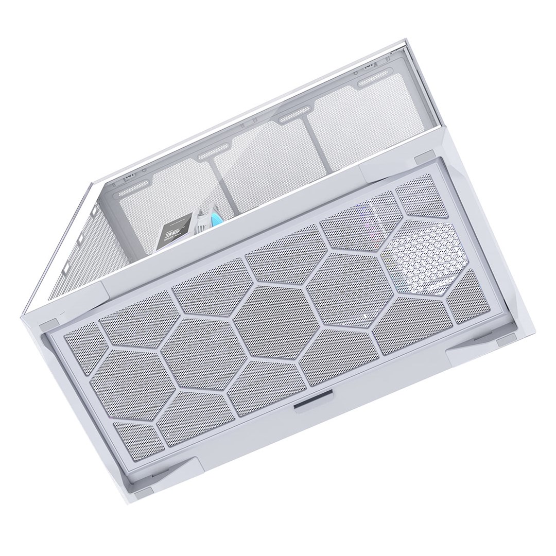 Kullë PC Modecom Volcano SPACE XL Full Tower, ATX E ATX, pa ventilatorë, e bardhë