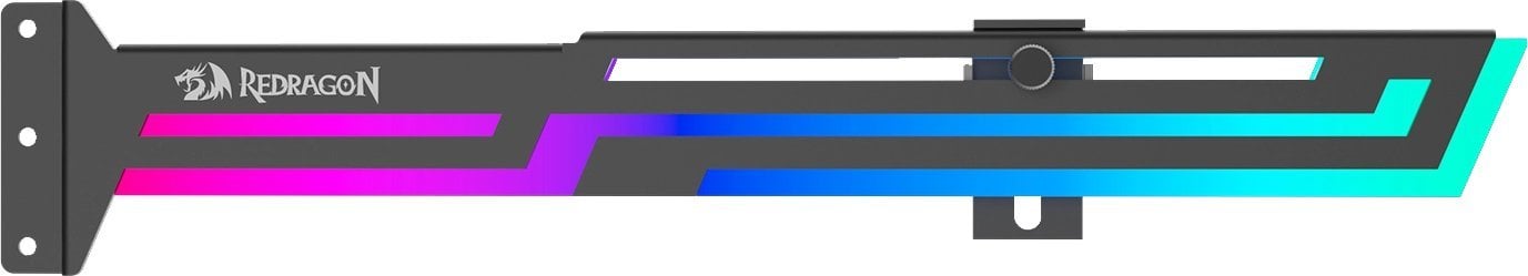 Mbajtëse për kartelë grafike Redragon RD-GCP03, metalike, RGB, e zezë