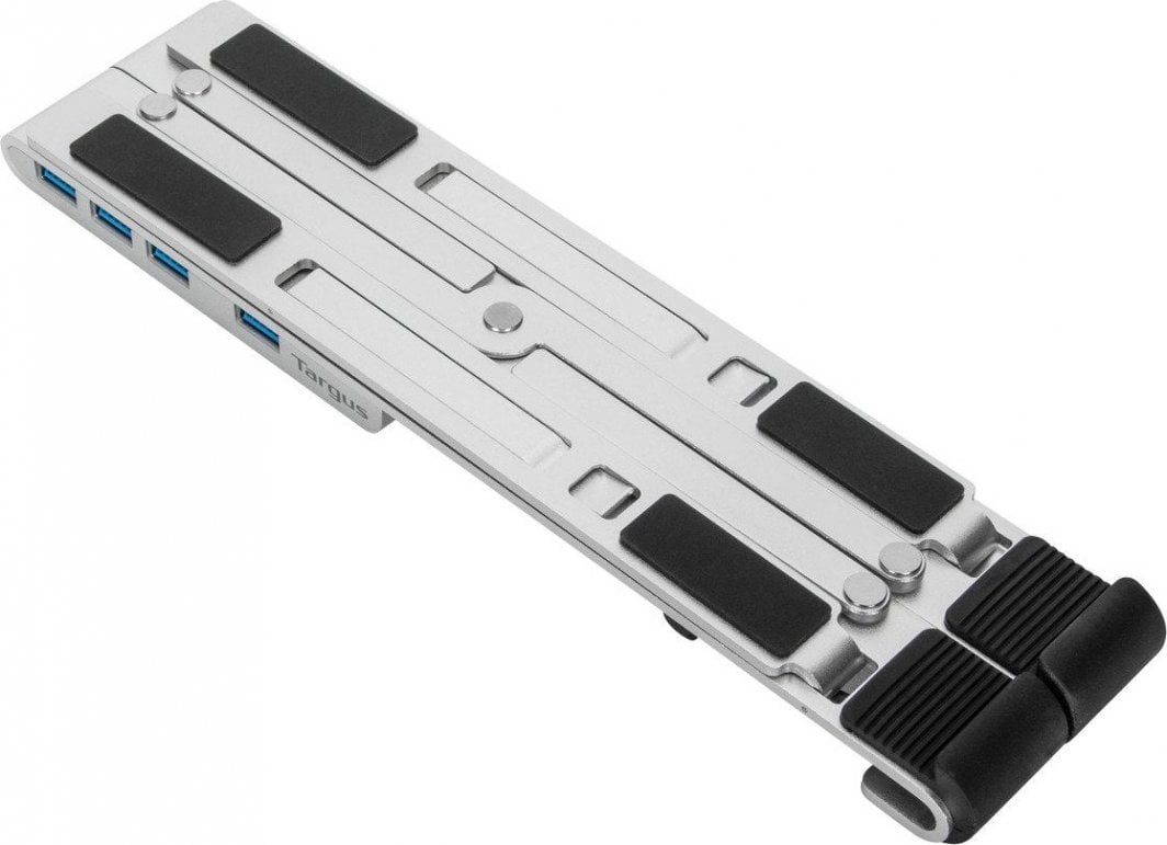 Mbajtëse laptopi Targus Portable Laptop Stand, me USB hub, alumini, gri