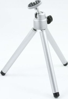 Tripod tavoline Massa, 12-20cm, kokë 3D, argjendtë