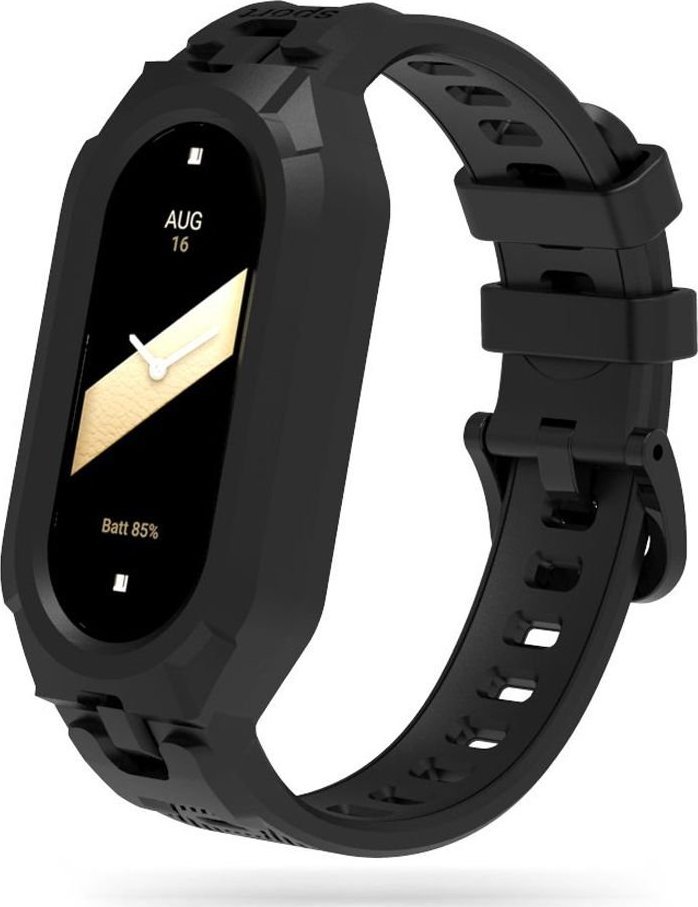 Rrip ore inteligjente Tech-Protect Armour për Xiaomi Smart Band 8 8 NFC, TPU, i zi
