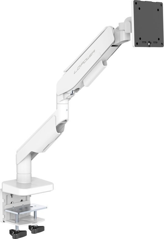 Krah monitori LC-Power LC-EQ-A49W, deri 49", montim në tavolinë, i bardhë