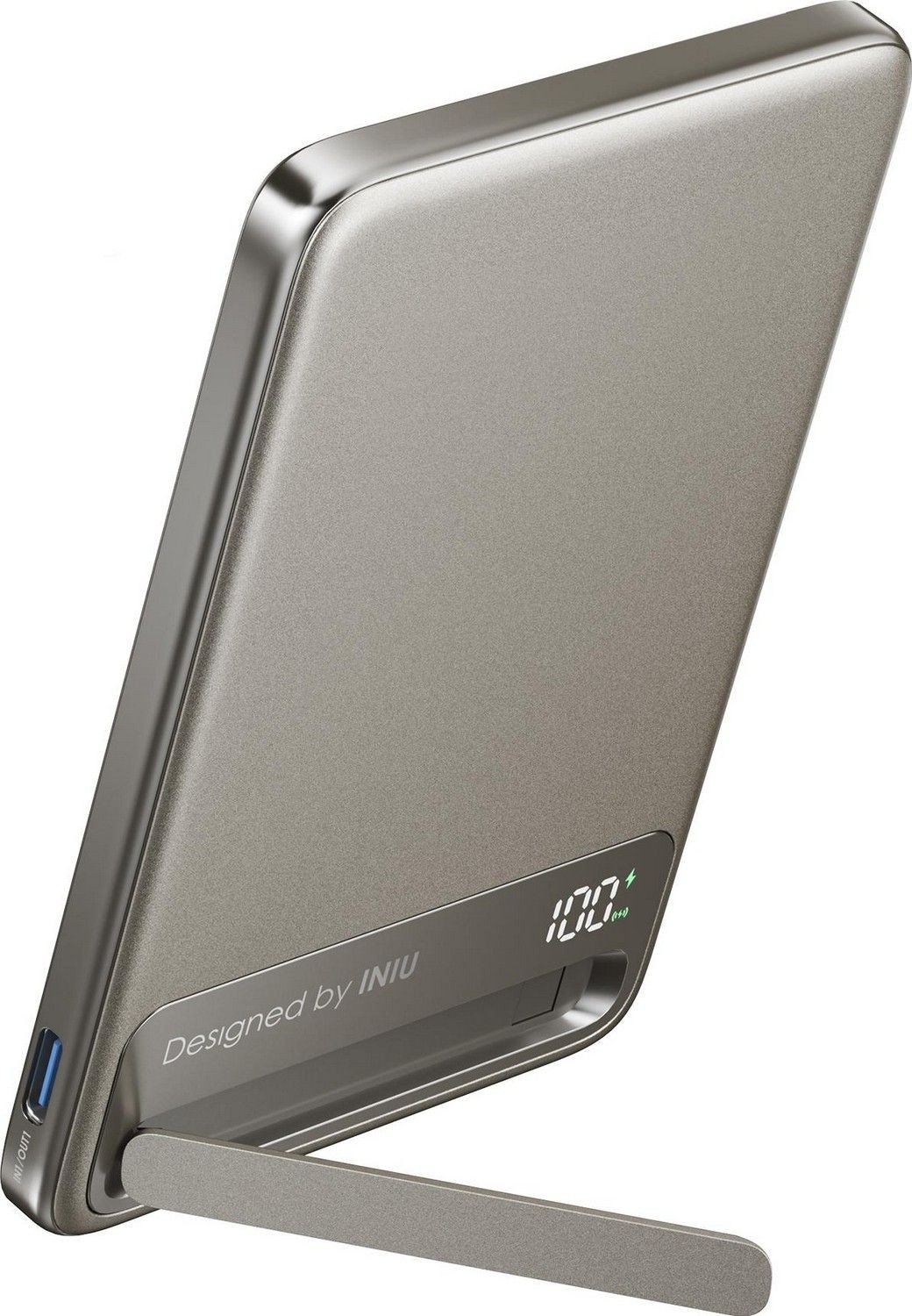 Power bank Iniu MagPro Slim 5K Titanium P75 P1 TG, 5000mAh, i argjendtë