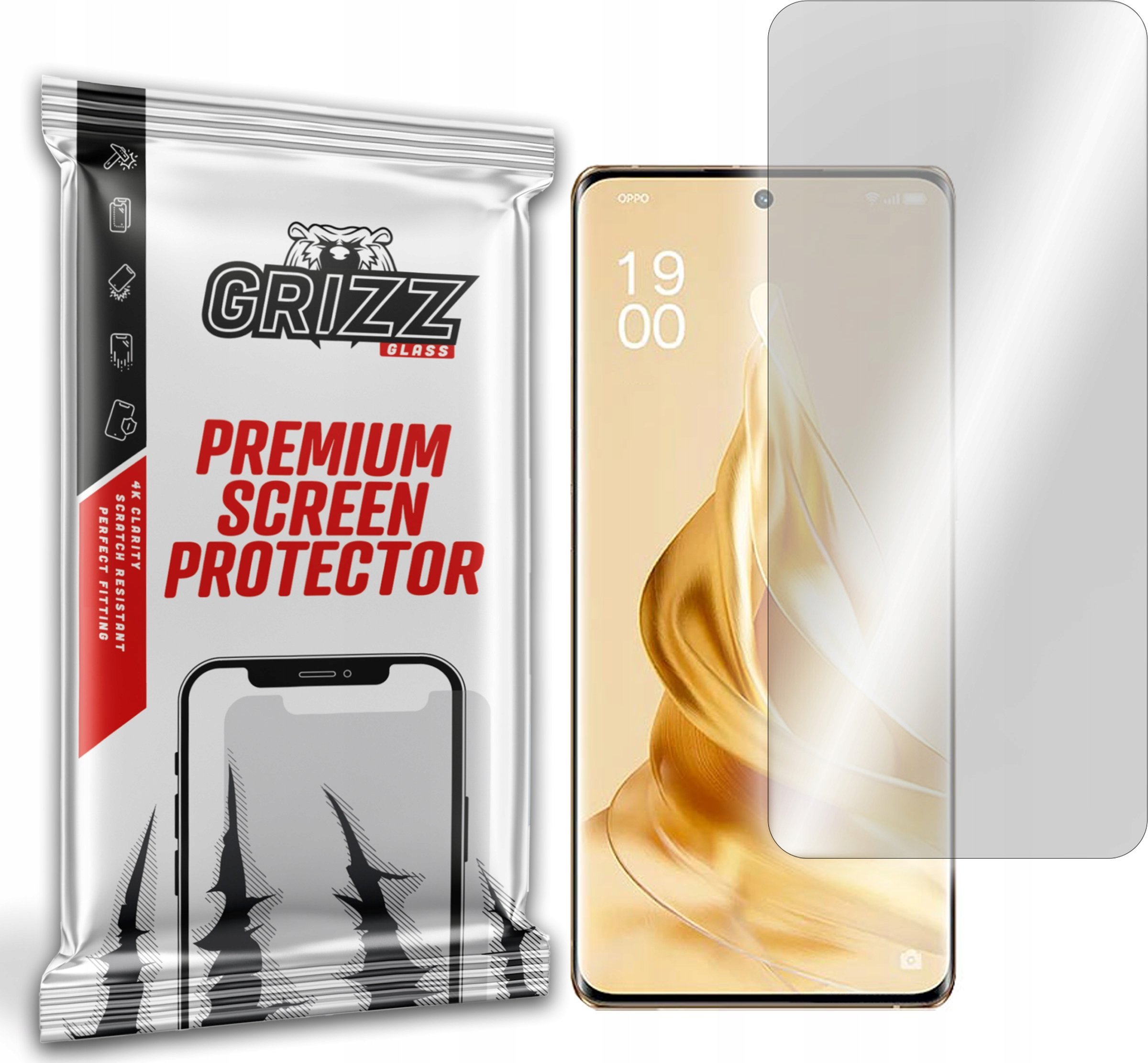 Mbrojtëse ekrani GrizzGlass Hydrogel Film, për Oppo Reno 9, transparente