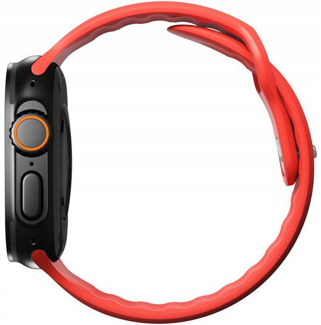 Ремче за часовник Nomad Tempo Band 49mm Coral, FKM флуороеластомер, за паметен часовник на јаболко, розова