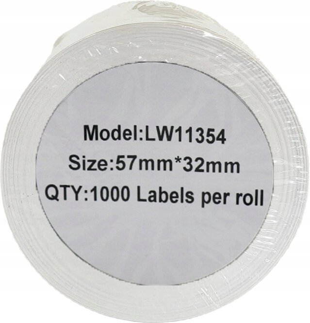 Etiketa zyre DYMO LW 11354, 57 x 32 mm, 1000 copë, të bardha