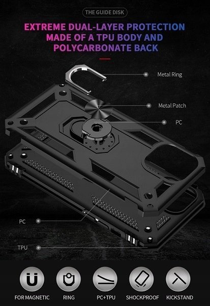 Futrollë telefoni OEM Military Armor Samsung A33 5G, mbrojtëse, e zezë
