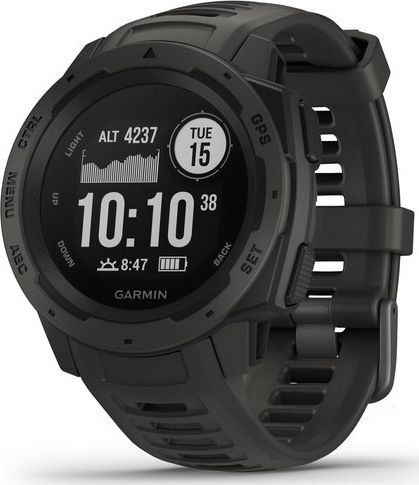 Orë sportive Garmin Instinct Graphite, e zezë
